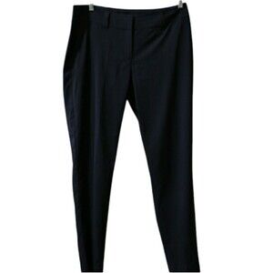 Eileen Fisher Black Flat Front Dress Pants Slacks Corporate Goth Med